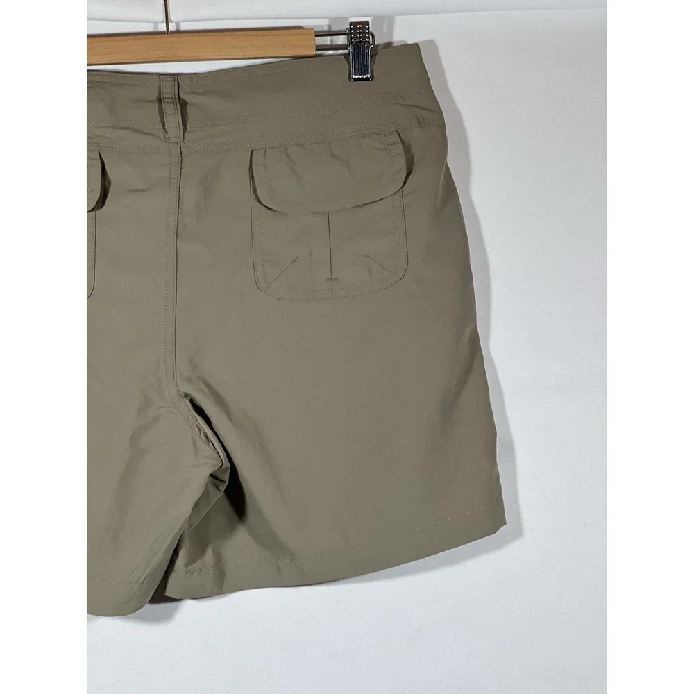 Bimini Bay Hiking Shorts Womens 10 Tan Outdoor Camping Utility Casual